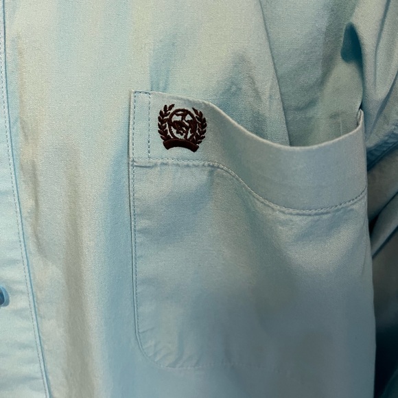 Cinch Men's Turquoise Button-Down Shirt - Picture 3 of 7
